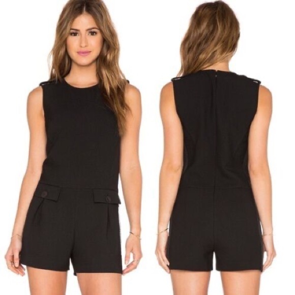 rachel zoe grayce black romper - Picture 3 of 3